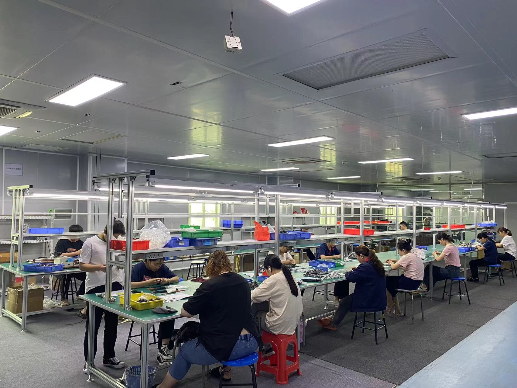 manual cable assembly line Dongguan Yuefu Electronic