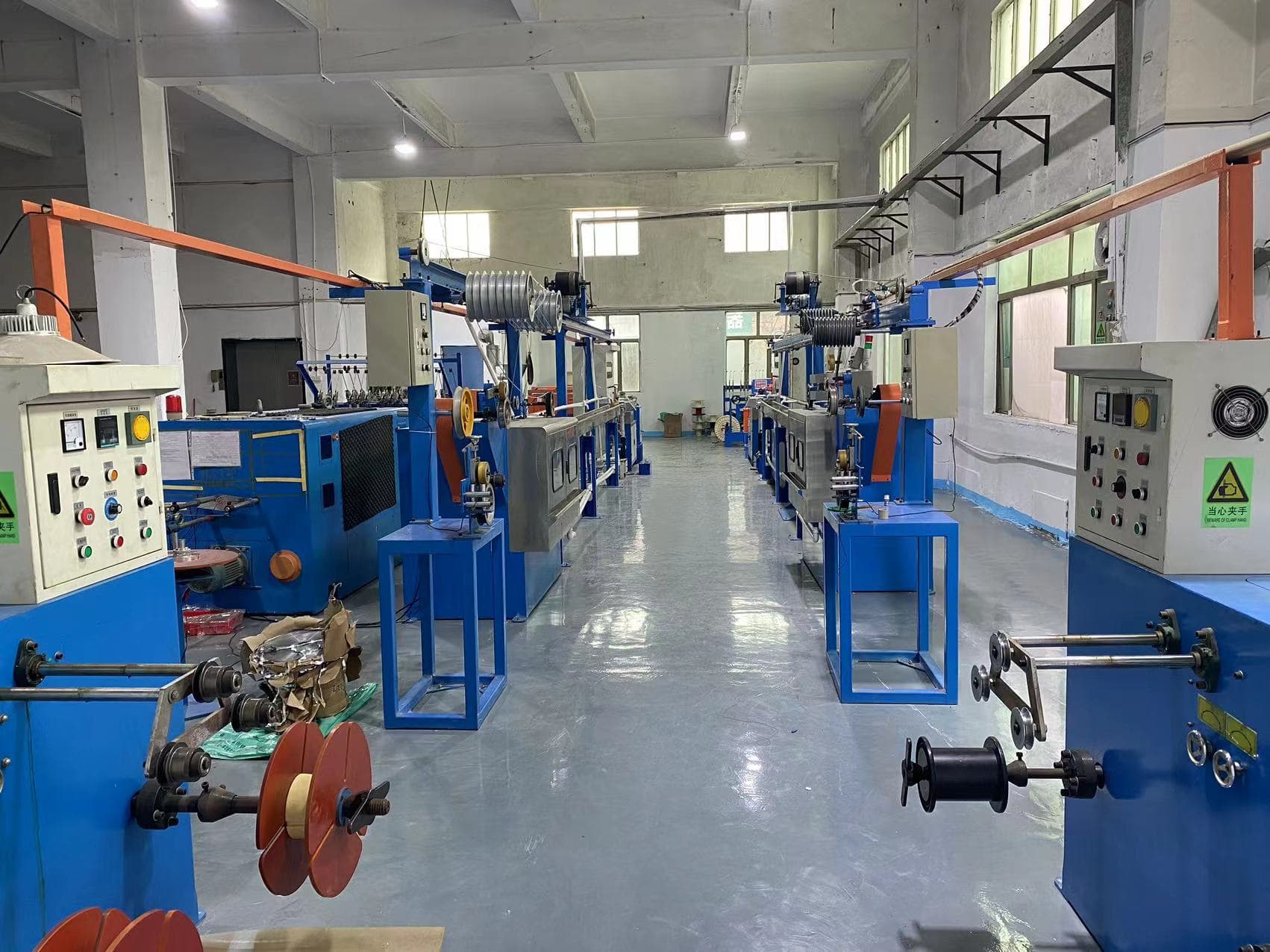 cable extrusion workshop Dongguan Yuefu Electronic